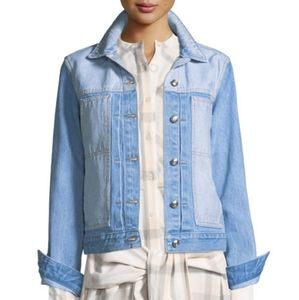 Derek Lam Two Tone Classic Jean Denim Jacket